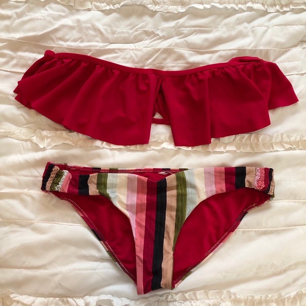 Two piece swim suit